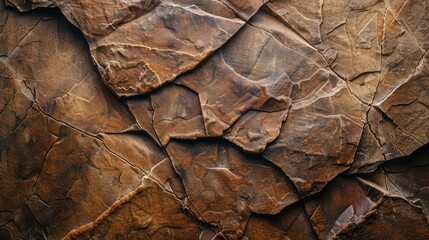 Dark brown stone background with cracks
