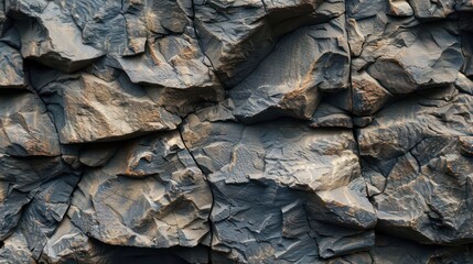 A dark brown rough mountain surface with cracks, providing a textured brown stone background with space for design
