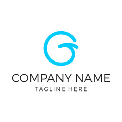 Letter G wave Logo illustration design template. wave symbol icon in vector for any corporate or company use