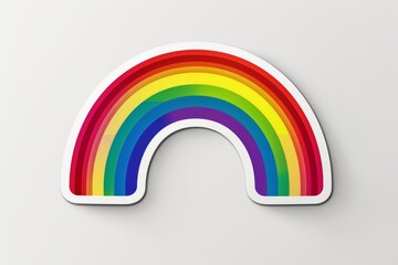 LGBTQ Sticker exclusive sticker design. Rainbow entrancing motive lgbtq allies sticker diversity Flag illustration. Colored lgbt parade robosexual. Gender speech silhouette art