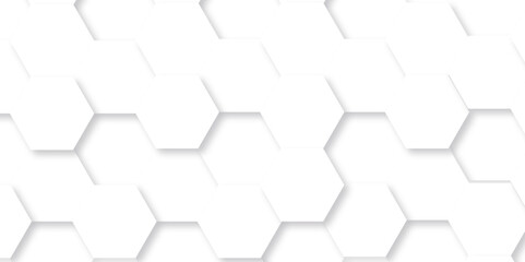 Fototapeta premium Abstract background with hexagon, modern abstract vector polygonal pattern. Futuristic abstract honeycomb technology white background. Luxury white hexagon pattern.