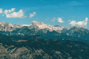Triglav mountain peak, highest point in Slovenian Julian Alps