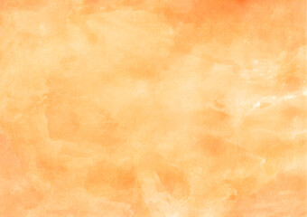 Orange color watercolor abstract background art