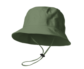 Canvas Bucket Hat Mockup Template, PNG transparency with shadow