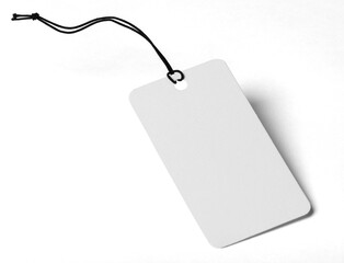 Label Tag mockup template, PNG transparency with shadow