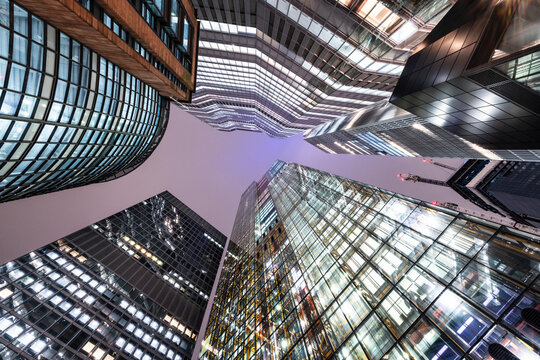 Modern buildings of financial district at London city, England, UK