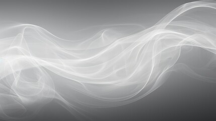 Abstract smoke of white color on a light background. An atmosphere of mystery and magic. The texture of steam and smoke.
