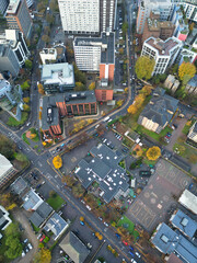 Aerial View of West Croydon London City of England Great Britain. November 20th, 2023