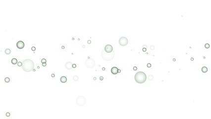 Abstract background with floating bubbles on a light gradient.