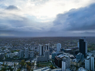 Fototapeta premium Aerial View of West Croydon London City of England Great Britain. November 20th, 2023