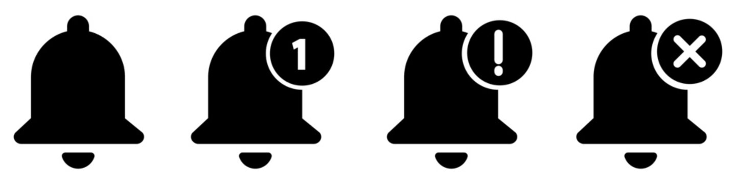 Notification icon vector set. alarm illustration sign collection. Message symbol or logo.