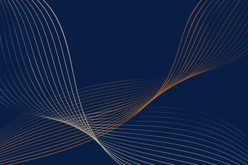 Blue Background With Gold Lines © okskukuruza