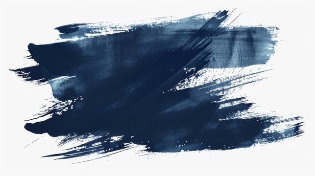 Abstract blue painting, Indigo blue textured background, Blue brush strokes on a white background, Blue grunge brush strokes