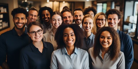 A Unified and Diverse Team Standing in Solidarity with Confidence. Concept Team Building, Diversity & Inclusion, Solidarity, Confidence, Unified Leadership