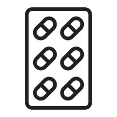 pill line icon