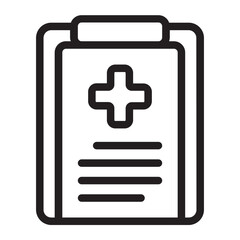 Obraz premium clipboard line icon