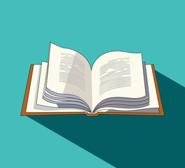 open book vector illustration