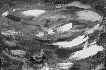 gray background, photo shows a concrete wall and black paint lines