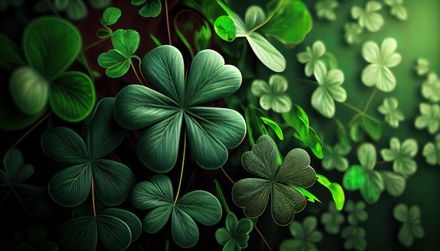 Background for St. Patrick Day. Ai render.