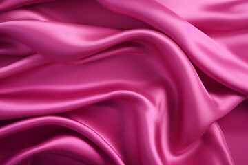 Abstract realistic wavy folds of pink silk texture satin velvet material background