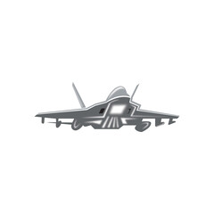 Fototapeta na wymiar fighter plane icon logo illustration design vector