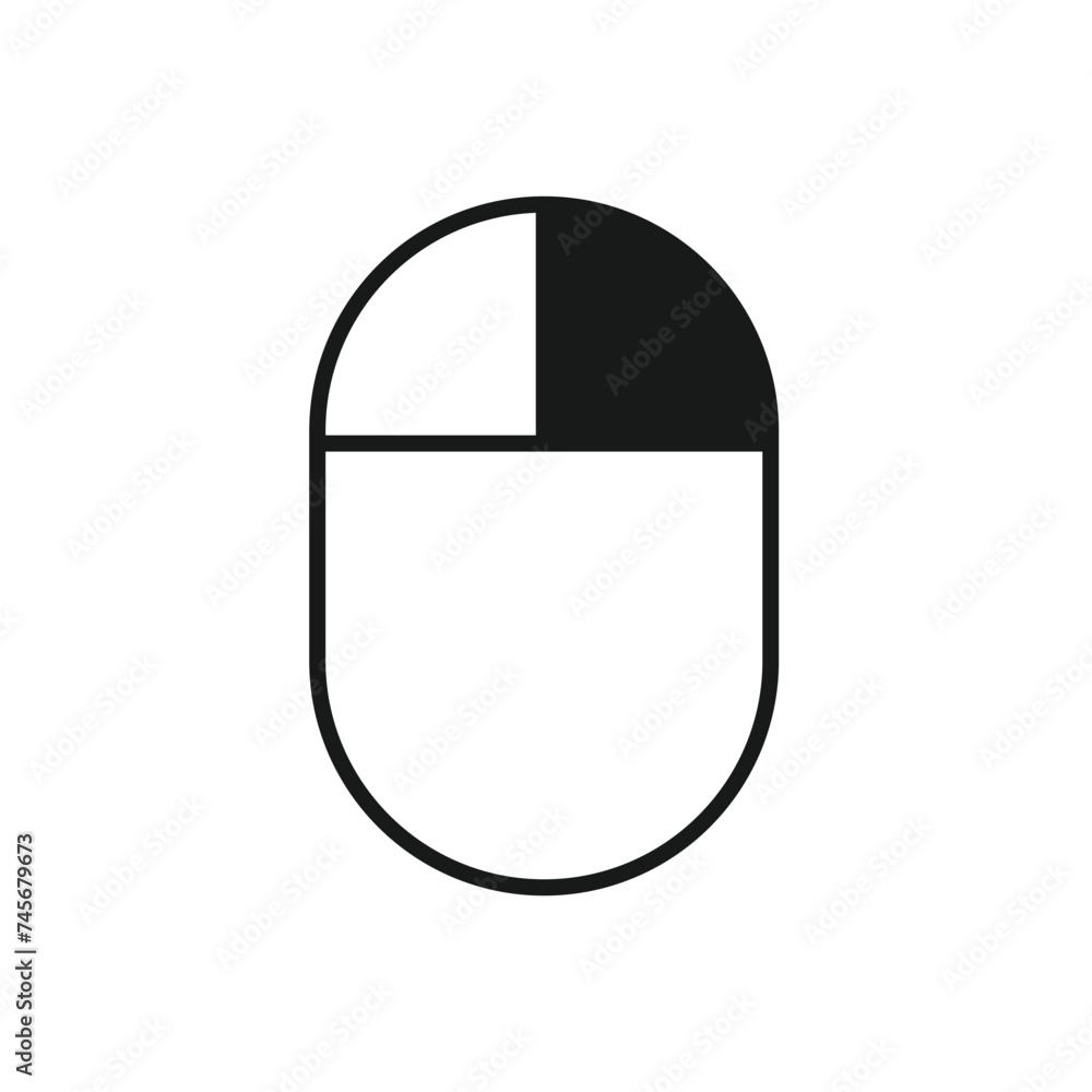 Poster computer mouse icons set on white background. computer mouse vector.