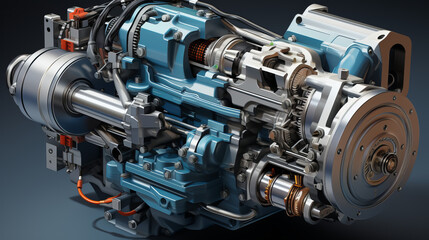 Revolutionizing the Automotive Industry with Advanced Engine Technology and Machine Equipment for Efficient Vehicle Manufacturing and Transportation, generative AI