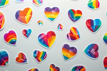 LGBTQ Sticker invigorating sticker design. Rainbow lgbtq pride sticker for laptop motive love fun diversity Flag illustration. Colored lgbt parade heterogeneous. Gender speech teal