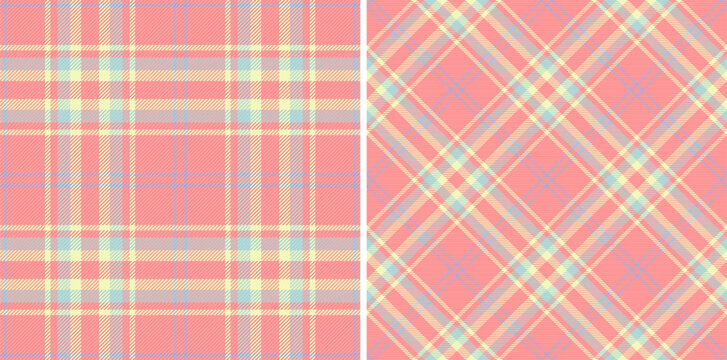 Vector texture background of textile tartan plaid with a pattern fabric seamless check.