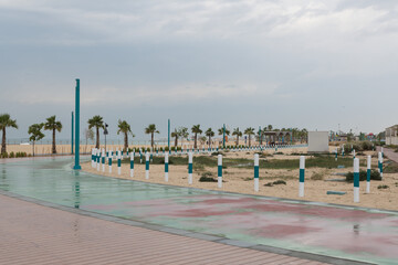 Fototapeta premium promenade in the city