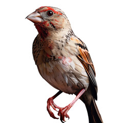 red billed quelea isolated on transparent background, png