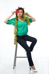 Woman in leisure time