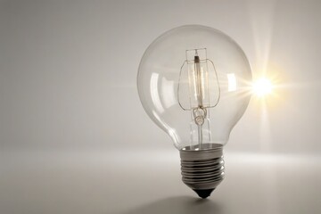 Light Bulb on Table