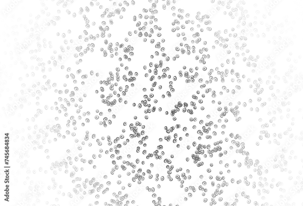 Poster Light Silver, Gray vector layout with circle shapes.