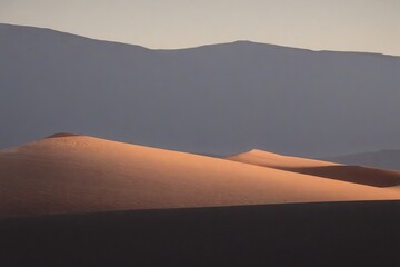 Fototapeta na wymiar Desert Dunes at Dusk