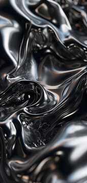 black glassy waves background and wallpaper