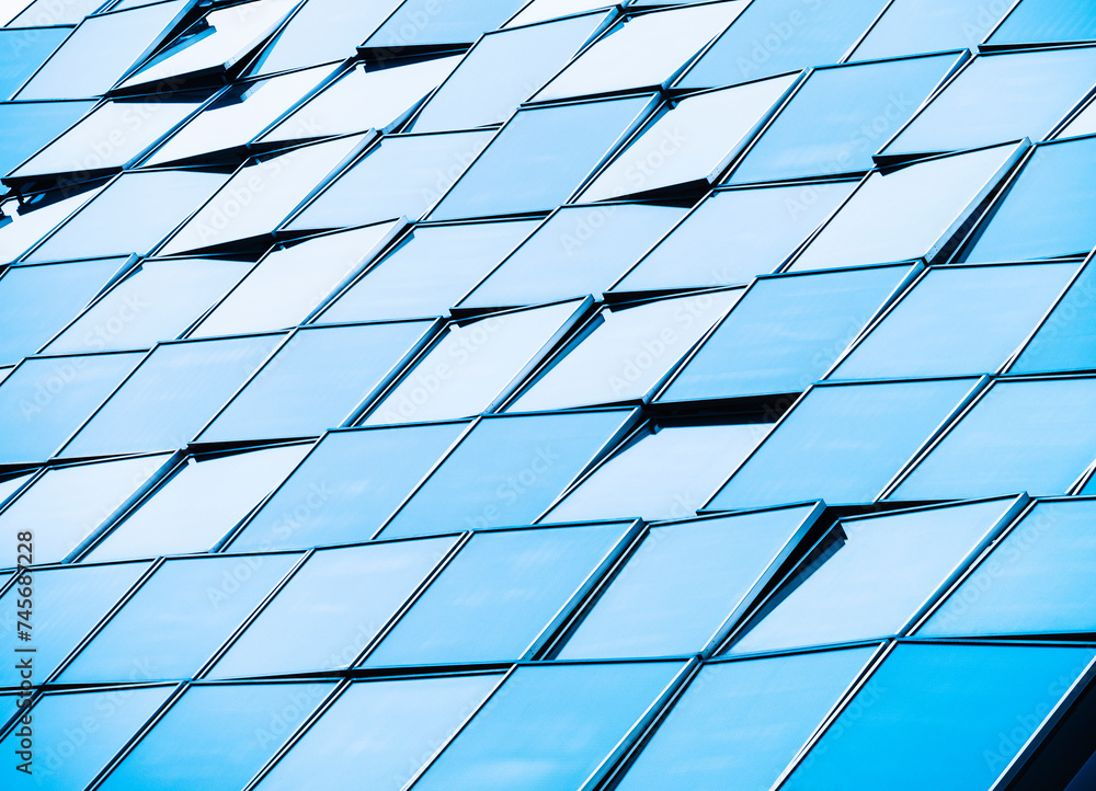 Poster glass tiles pattern modern building wall exterior geometric pattern architecture details