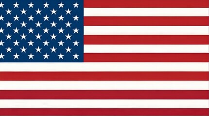 american flag, Flag of United States of America for remembering independence, labor, presidents or memorial day holidays - obrazy, fototapety, plakaty