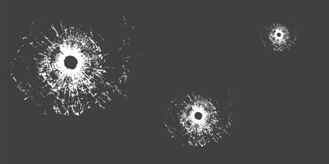 firearm firing hole vector image - obrazy, fototapety, plakaty