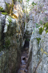 formations in the mountains
