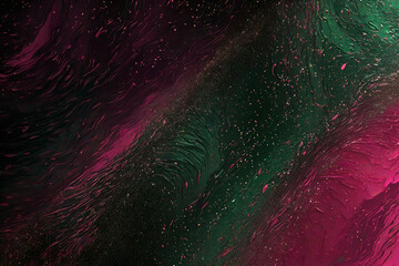 Dark Pink, Green pattern with abstract lines. Glitter abstract illustration