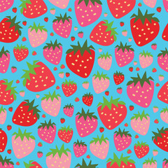 vector hand drawn strawberries seamless pattern perfect for wrapping paper, invitations, kitchen tea, paper plates, napkins, stationary, wallpaper, projects, fabric, kitchen apparel, birthdays, and mo