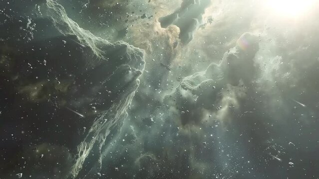 deep space illustration. space background concept.  seamless looping overlay 4k virtual video animation background