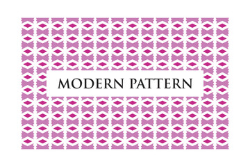 Modern Retro Geometric Seamless Pattern Vector on White Background