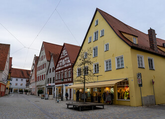 Fototapeta na wymiar old town Noerdlingen ,bavaria germany