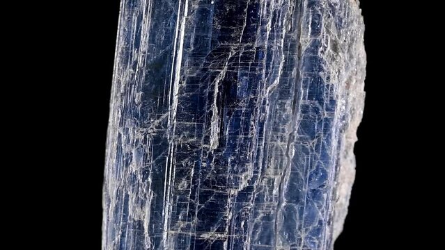 Kyanite crystals - aluminosilicate formed in metamorphic rocks. High pressure polymorph of andalusite and sillimanite
