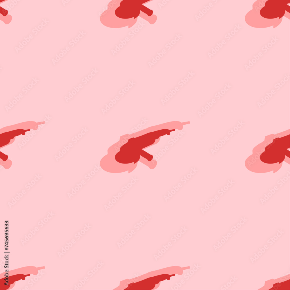 Poster seamless pattern of large isolated red angle grinder symbols. the elements are evenly spaced. vector