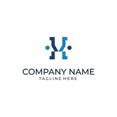 Obraz premium Face to Face H Logo concept Icon vector Design