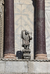 Venice - The San Marco, Upper Facade - Water-Giving Figures