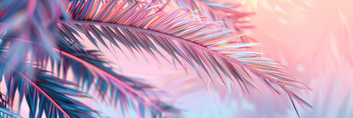 
stylish background palm branches 
